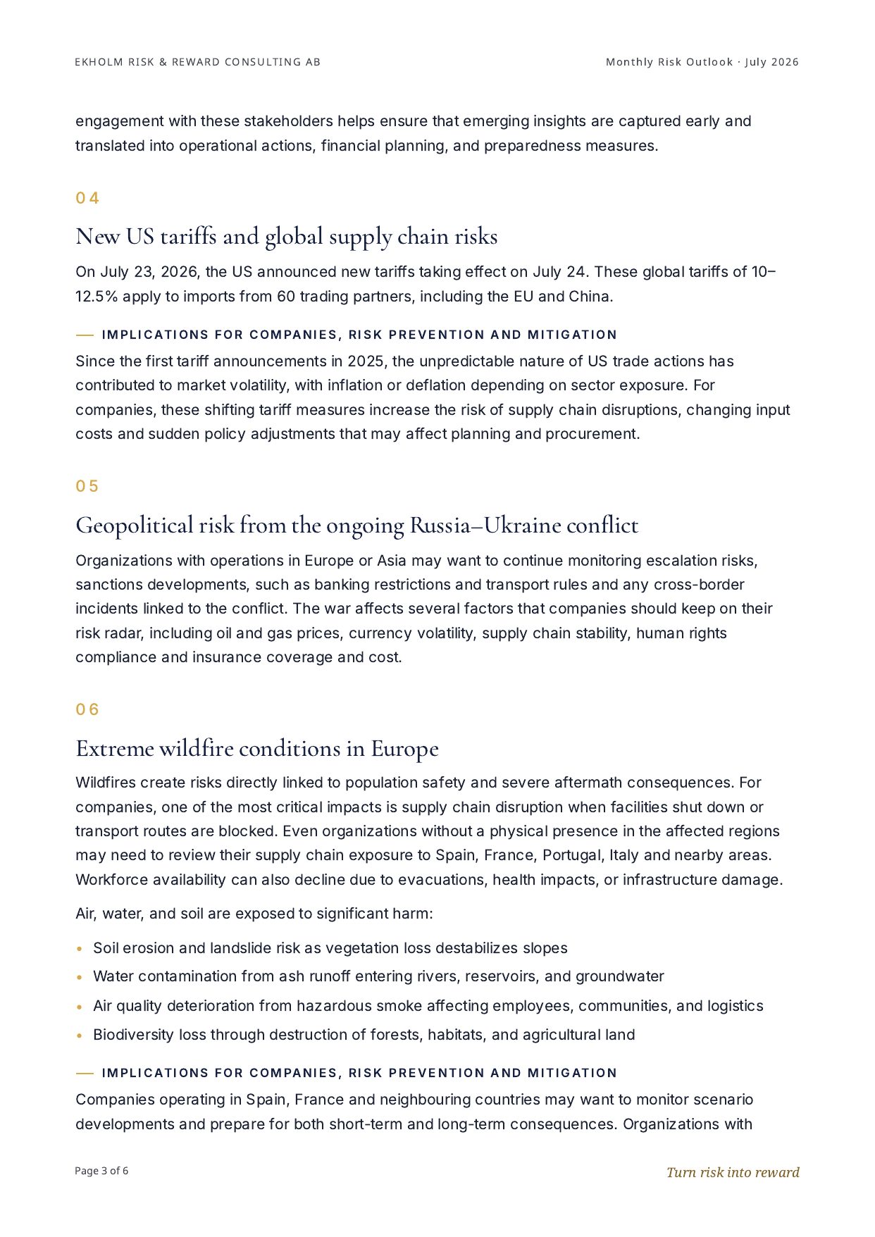 Monthly Risk Outlook | July 2026, page 4
